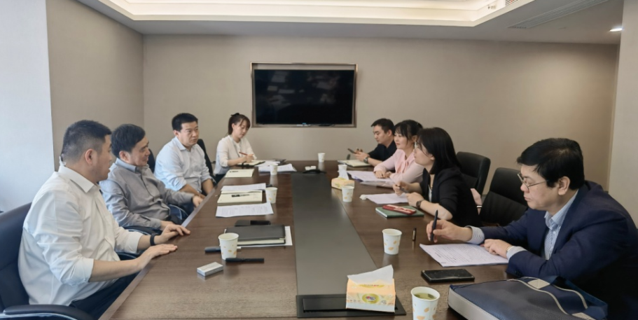 公司與經開區(qū)管委會財政局、經開渭發(fā)集團座談